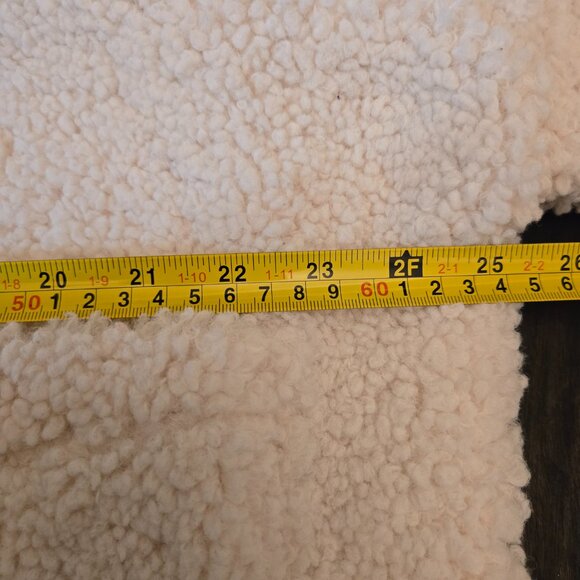 Wild Fable Cream Sherpa Zip-Up Jacket | XS/S Cozy Teddy Fleece Coat - Picture 13 of 14